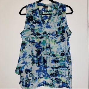 Vince Camuto Rumpled Satin Blouse Size M